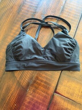 Black Strappy Wireless Bikini Top